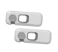 Abaodam Verrou de Sécurité Garçon et Filles 2pcs en Abs pour Armoire et Couvercle de Toilette, Facile à Installer, Protection Anti-pincement Maison