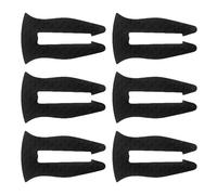 Abaodam Verrous de Cuisinière à Gaz en Silicone Noir Lot de 6 Protège-Boutons Résistants la Chaleur pour Usage Domestique et Prévention D’Activation Involontaire