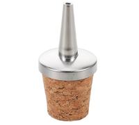 Abaodam Verseur de Bouteille avec Base en Liège en Métal et Bois, Design Polyvalent pour Bars à Domicile et Restaurants, Doseur Facile à Utiliser pour Cocktails et Liqueurs