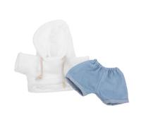 Abaodam Vêtements Poupée Hoodie et Pantalon Peluche Ours Doux Tenue Confortable et Polyvalente pour Poupées et Peluches Adapté pour Jeu des Garçon Fille Lannée