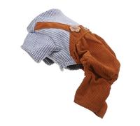 Abaodam vêtements pour Chiens Costume de Chien UPS Mignon Tenues Costumes de Chiens drôles Dog Coat Dog Costume vêtements rayés pour Animaux de Compagnie Chien Salopette Chiffon Coffee