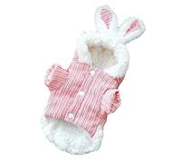 Abaodam Vêtements pour Chiens épaissis Donjon Faire la fête Patte Froid Teckel Manteau Chaud pour Chien vêtements de Lapin Chiot Manteaux Chauds pour Chiens Velours côtelé Rose