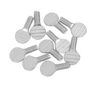 Abaodam Vis à Brochette 10 Pcs en Acier Inoxydable Argentée Conception Sécurisée Accessoires Barbecue pour Friteuse à Air et Rôtissoire Portable pour Usage Domestique