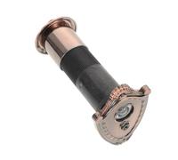 Abaodam Visionneuse de Porte Sonnette 2-en-1 en Plastique, Protection Vie Privée, Installation Facile, Adaptée pour Porte D'entrée Épaisseur 85-110mm et Trou 35-44mm