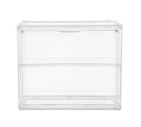 Abaodam Vitrine en Acrylique Transparente pour Modèles de Voitures Miniatures Boîte de Rangement Murale à Double Couche 27X22X12 CM Présentoir de Collection pour Maquettes de Voitures