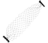 Abaodam Voile Confortable et Résistant en Maille Noir avec Strass Facial pour Fêtes et Bals Masqués Élégants