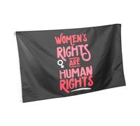 Abaodam Women's Rights Are Human Rights Flag Abortion Banner Lightweight Durable For Demonstration Parade And Room Decor