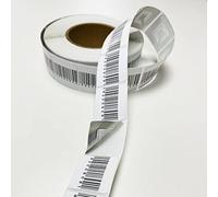 ABARNOM Étiquettes adhésives RF 40x40 mm avec code à barres, anti-vol, 1000 pièces