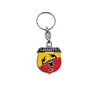 Abarth 21763 Porte-clés Bouclier Officiel en Métal Double Face, 40 mm
