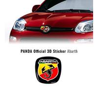 Abarth 32026 Autocollant 3D de Rechange Logo Avant + arrière pour Panda après 2012