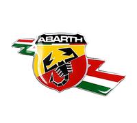 Abarth 4R Quattroerre.it Autocollant 3D Bouclier et Foudre, 50 mm