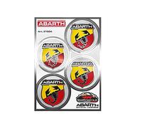 Abarth Autocollants Boucliers D. 48 mm, Lot de 4, 94 x 131 mm