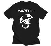 Abarth Scorpion T Shirt 100% Cotton Tops Tees T-Shirt Italy Fashion Casual Clothes Short Tees Men BlackM