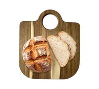 ABasket Style Wooden Cutting Board - Solid Wood Kitchen Chopping Board 30.5x26.5x1.5cm Or 38x37x1.5cm 1200g 1500g Bag Shape Food Prep B́oard For Meat Vegetables Cheese Serving Kitchen Decor