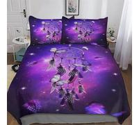 ABASWSA DreamChatcher Parure De Lit 3 Pièces Housse De Couette avec Taie d'oreiller Microfibre Douce pour Enfants Adultes King(220x240cm)