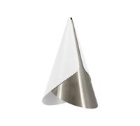 Abat- Abat-jour Cornet Blanc/acier