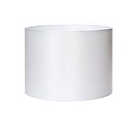 Abat-jour Ø 40 cm Tissu Hauteur 30 cm Rond Douille E27 E14 mm Abat-jour de rechange pour lampes suspendues, lampadaires, lampes de table Blanc