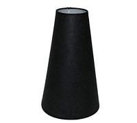 Abat-jour 220 x 105 x 360 mm diamètre inférieur x diamètre supérieur x hauteur | Cône | papier de riz noir | pour douille E27 | Abat-jour 22 x 10 36 cm