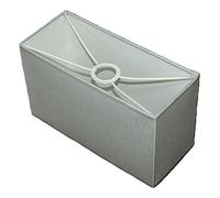 Abat-jour 24x10x14 cm I Coton gris clair I Sous douille E14, petit I Abat-jour pour lampe