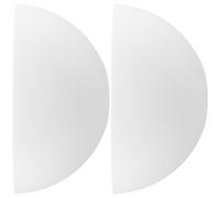 Abat-jour 25mm Blanc en Plastique Champignon Demi-circulaire Lot de 2