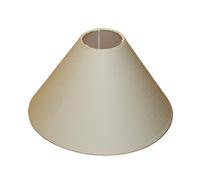 Abat-jour 25x6,5x16 cm I Sous Cadre E27 Et Coton écru (crème) Et Cône Et Abat-jour pour lampe