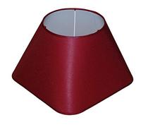 Abat-jour 300x300x180x195 mm I Base inférieure x diamètre supérieur x hauteur | Trapèze | Coton couleur bordeaux | Pour la douille E27 (grande) | Abat-jour 30 x 30 x 180 x 19,5 cm.