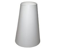 Abat-jour 31x18x46 cm, E27, imitation coton, blanc, cône