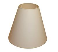 Abat-jour 500 x 230 x 400 mm (diamètre inférieur x diamètre supérieur x hauteur) - Imitation fidèle coton - Couleur écru (crème) - Lampe torche 50 x 23 x 40 cm - Rayon de lampe 50 cm