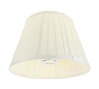 Abat-Jour Abat-jour de table plissé en tissu, housse lampe fer forgé, robuste, accessoires d'éclairage bureau pour la Chambre