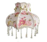 Abat Jour Abat-jour en tissu de style cour européenne, utilisé pour la décoration des salons et des chambres, 5,7" en haut x 11,8" en bas 8" de haut(Figure 2)