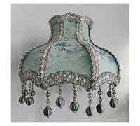 Abat Jour Abat-jour en tissu de style cour européenne, utilisé pour la décoration des salons et des chambres, 5,7" en haut x 11,8" en bas 8" de haut(Figure7)