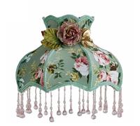 Abat Jour Abat-jour en tissu de style cour européenne, utilisé pour la décoration des salons et des chambres, 5,7" en haut x 11,8" en bas 8" de haut(Figure5)