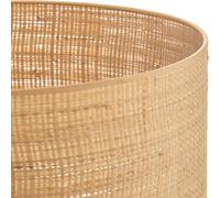 Abat-jour Abba E27 Ø40/hauteur 20cm, rotin HELAM, bois clair, Bois