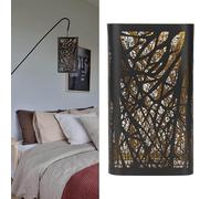 Abat-jour Arbre Ombre Abat-Jour,Abat-Jours En Fer Creux Sculpture Abat-Jours Carré Moderne Décoratif Creux En Métal Abat-Jourss Couverture Pour E27 E26 Support De Lampe