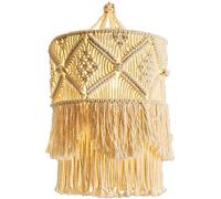 Abat-Jour, Attrape-rêves bohémien Toscane, Corde de Coton tissée à la Main, œuvre d'art, plafonnier, Lanterne en macramé, Ornements rustiques pastoraux
