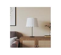 vidaXL Abat-jour blanc Ø40x26 cm osier, abat-jour de lampe de table, abat-jour de lampe suspendue, abat-jour blanc, abat-jour de lampe de chevet
