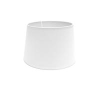 Abat-jour blanc E27 avec format conique ouvert, dimensions 30 x 22 x 18 cm, idéal pour divers luminaires et décorations modernes