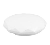 Abat-jour Blanc Rond en PVC pour Ventilateur de Plafond | Surface Lisse Haute Transparence, Installation Facile, Réduit L'accumulation de Poussière, Lumière Uniforme