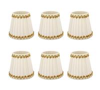 Abat-jour bougie moderne et simple, décoration d'intérieur, éclairage raffiné, ombrage intelligent pour salon, studio, couloir, tissu, 9 cm, 14 cm, 13 cm, 6 pièces