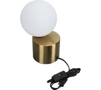 Abat-jour boule pour lampe de table Abat-jour moderne en verre pour table de nuit avec base en métal pour ampoule G9 pour chambre à coucher
