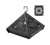 Abat-jour - Brûleur d'encens portable rétro, résistant à la chaleur, support pliable en acier inoxydable 304 pour jardin, terrasse, maison, jardin, terrasse, protection camping intérieur