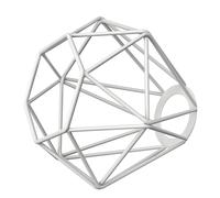 Abat-jour cage blanc 160mm Ø