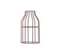- abat-jour cage - métal rouge