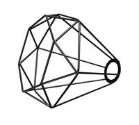 ledscom.de Abat-jour en cage, noir, 200mm Ø