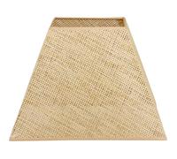 Abat-jour - Carré - Cannage rotin - 41cm diamètre - Salon - Chambre - Pour lampe