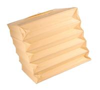Abat-jour Carré en Papier Pliable pour Lampe de Plafond, Beige | Surface Lisse, Style Rustique Élégant, Crée une Lumière D’ambiance Chaleureuse, pour Remplacer un Ancien Modèle