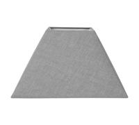 Abat-jour - Carré - Gris clair - Pour lampe - Base 32,5 cm - Culot E27 avec rédu
