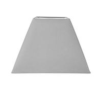 Abat-jour - Carré - Gris clair - Pour lampe - Base 41 cm - Culot E27 avec réducteur