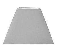 Abat-jour - Carré - Gris clair - Pour lampe - Base 41 cm - Culot E27 avec réducteur