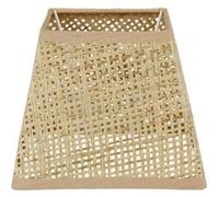Abat-jour - Carré - Naturel - Pour lampe - 15x15x12,5 cm - Culot E14